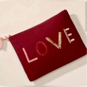 Stella & Dot Embellished “LOVE” Clutch
